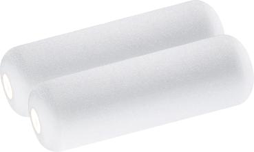 Farbroller 10cm, Schaumstoff- walze,seitl.abgerundet, 2Stück vorne