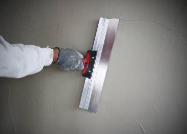 Preview: Fassadenspachtel 475 mm mit Alu-Schiene, Edelst.