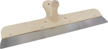 Fassadenspachtel 475mm, mit Knauf, runde Ecken, rostfrei vorne