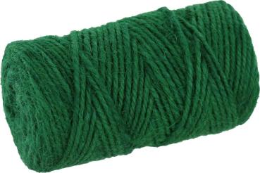 Pflanzenschnur aus Jutegarn, 2mm x 70m, grün vorne