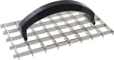 Gitterrabott gezahnt,Edelstahl 29x15cm, 