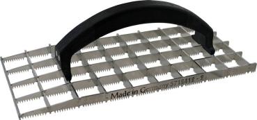 Gitterrabott gezahnt,Edelstahl 32x15cm,