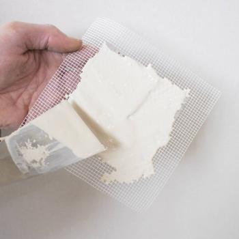 Preview: Reparaturgewebe 15x15 cm 2 Stk mit Metalleinlage selbstkleb.