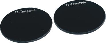 Schweißerschutzgläser, grün Farbe 5, 1 Paar, D=50mm vorne