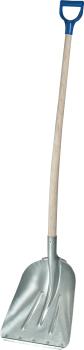 Getreideschaufel,Leichtmetall mit Kante und D-Griff-Stiel vorne
