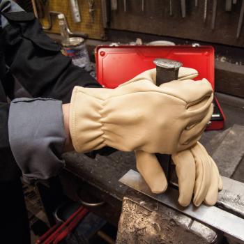 Preview: Rindsnappalederhandschuh Driver Premium Gr.9