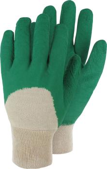 Arbeitshand. Stone-Star Gr.10 grün, Latex 3/4 getaucht vorne