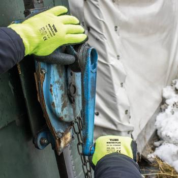 Preview: Winter Plus, neongelb, Gr.9 Latex, crincle