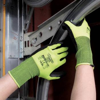 Preview: Wonder Grip Comfort Gr.7 Neongelb,Latex 2-Fach getaucht