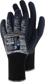 WonderGrip Rock&Stone,Latex grau-schwarz, Gr.9 vorne