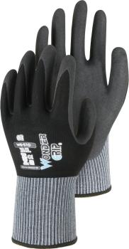 Wonder Grip Oil Gr.7, Schwarz Nitril 2-Fach getaucht vorne