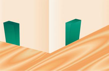 Preview: Kunststoff Rastkeil 80x30x10mm Farbe grün max.200kg, 30 Stück