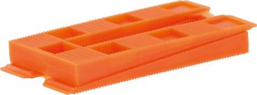 Kunststoff Rastkeil 80x40x8mm Farbe orange max.200kg, 30 St. vorne