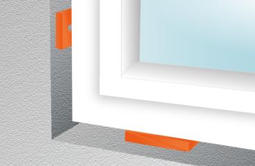 Preview: Kunststoff Rastkeil 80x40x8mm Farbe orange max.200kg, 30 St.