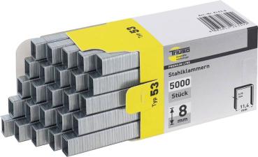 Klammern,  6 mm, 5000 Stck. Typ 53 vorne