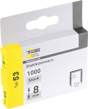 Klammern,  8 mm, 1000 Stck. Typ 53 vorne