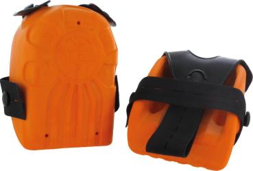 Knieschoner Schalenform orange Paar Gr. S-M DIN14404 Stufe 2 vorne