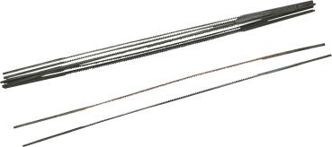 Laubsägeblatt-Sortiment, 24 Stück auf Karte, 130mm vorne