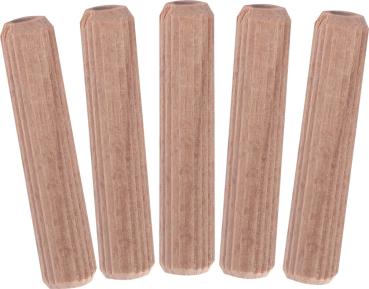 Möbel-Dübel 10x40mm,Buchenholz 120 Stück/Pack vorne