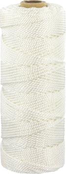 Pflasterer-Richtschnur gedreht 2,2mm/100m, weiß, Kreuzspule vorne