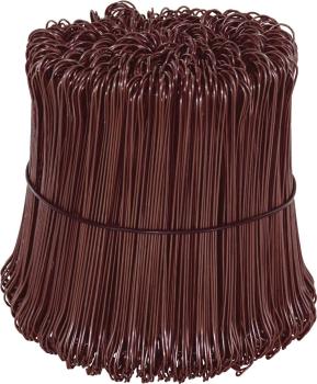 Doppel-Betonbindedraht 1,0x120 mm,verkupfert, Bund 1000 Stück vorne