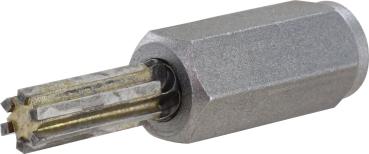 HM-Fugenfräser Durchm. 10mm mit Gewinde M14, 6-schneidig vorne