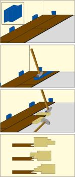 Preview: Kunststoffkeile 5,7x4,5cm, 20 Stück, zum Verlegen v.Parkett