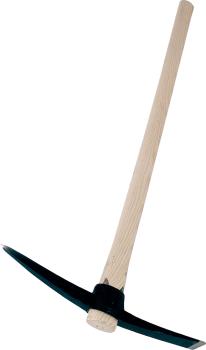 Kreuzhacke 3,0kg, geschmiedet mit Stiel vorne