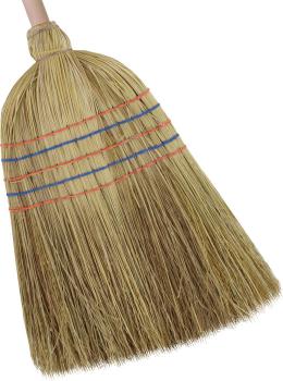 Preview: Reisstrohbesen 5-Naht, Buchenstiel