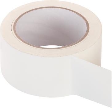 Schalungsfugenband glatt, 50mm breit, Rolle mit 33m, weiß vorne