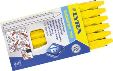 Preview: Signierkreide gelb 12 Stück unpapiert