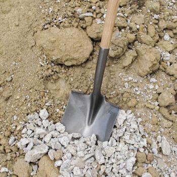 Preview: Bauspaten 285x175mm m.Eschen- stiel