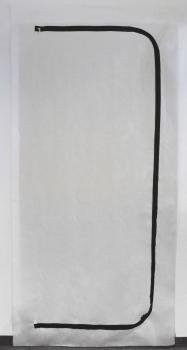 Staubschutz-Tür 2,20 x 1,10 PP-Vlies mit C-Reißverschluss vorne