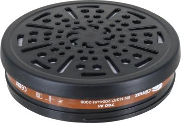 Filter, braun, für Farbspritz- maske,org.Dämpfe,Lösungsmittel vorne