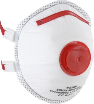 Atemschutzmaske FFP3,1 Stück Ausatemventil,Fein-Metallstaub vorne