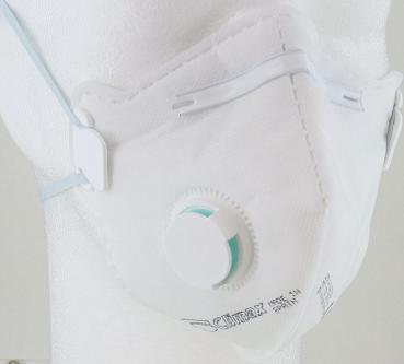 Atemschutz-Faltmaske FFP3 1 St Ausatemventil vorne