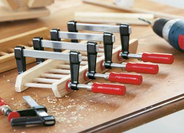 Preview: Schraubzwinge 150x50 mm, Zinkdruckguß, verzinkt