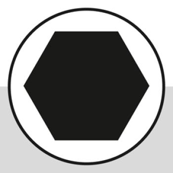 Preview: Bit-Classic-Innensechskant 6.0 2 Stück auf Karte