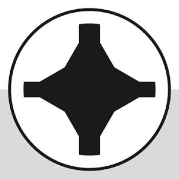 Preview: Bit 1/4" PH1, TIN-Beschichtung