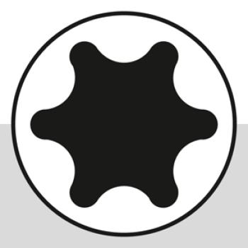 Preview: TX-Steckschlüssel  T15 1/2", CV, satinfinish