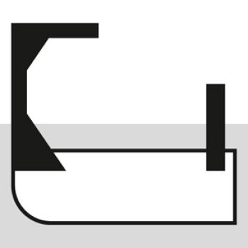 Preview: Knieschoner Kastenform, Paar "Wohltat", schwarz