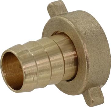 Preview: Schlauchverschraubung IG1" Messing, Stutzen 19mm (3/4")