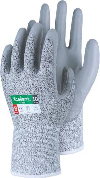 XC-Cut-B grau mel., Gr. 07 UHMWPE, X-Wet PU, atmungsaktiv vorne