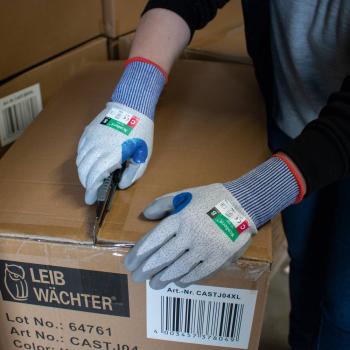 Preview: XC-Cut-C grau-blau, Gr. 08 UHMWPE, X-Wet PU+Verstärkung