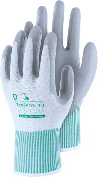 XC-Cut-D grau-grün, Gr. 11 Spez.Garn, X-Wet PU, Touch vorne