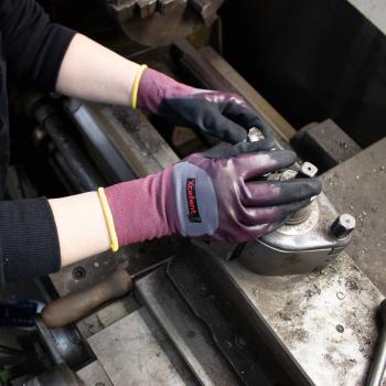 Preview: XC-Line lila, Gr. 07 3/4 Nitril, Polya. Hitzeschutz