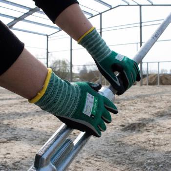 Preview: XC-Cut-B grün mel., Gr. 07 UHMWPE,2-f.Nitril,Hitze,Touch