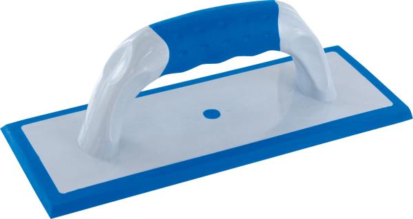 Epoxid-Fugenbrett 10x25cm,blau Spezialkautschuk, 2K-Griff vorne