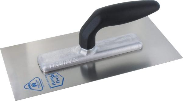 Edelstahl-Glättekelle ""Handy"" ungez.,""Orig. JUNG HENKELMANN"" vorne""