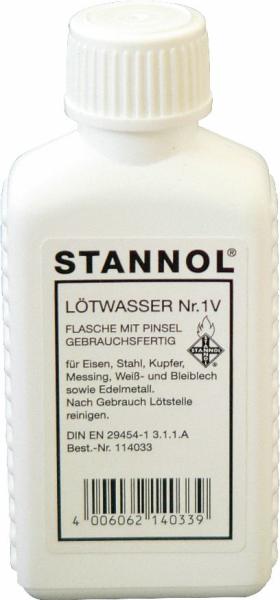 Loetwasser 50ml in PE Flasche vorne